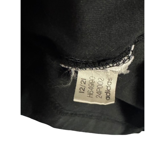 Adidas Black Cropped Tank Top Drawstring Athletic Workout Gym Size S - Picture 6 of 6